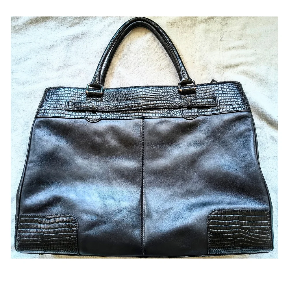 Vintage Levenger Leather Carry Briefcase